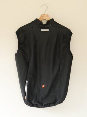De Marchi Contour C+ Cycling Vest Gilet Men's L Black‎ ePTFE Windproof